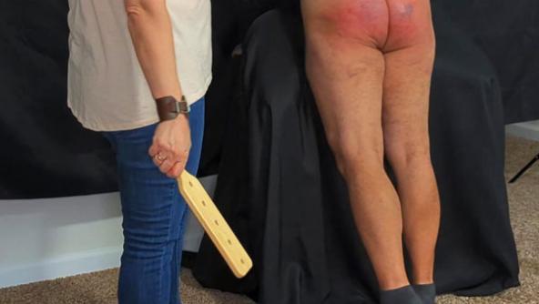 Women Spanking Men - Joey Gets Wrecked - REAL Domestic Discipline Punishment Spanking