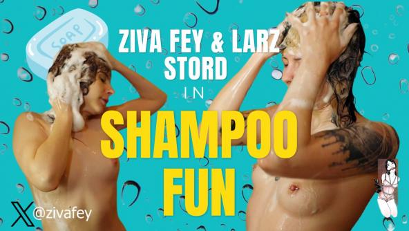 4K/ Ziva Fey And Larz Shampoo Fun