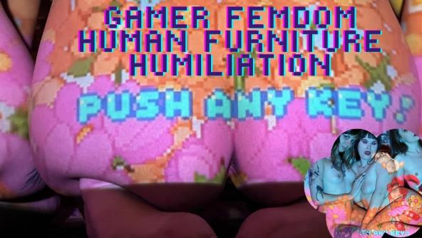 4K/ Ziva Fey - Gamer Femdom Human Furniture Humiliation