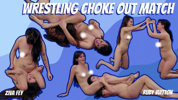 4K/ Ziva Fey - Wrestling Pass Out Match With Ruby Vuitton