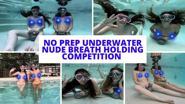 HD/ Ziva Fey - Princess Nathalia - No Prep Underwater Nude Breath Holding Competition