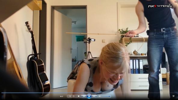Paddled and caned for not cleaning the room - FACE--