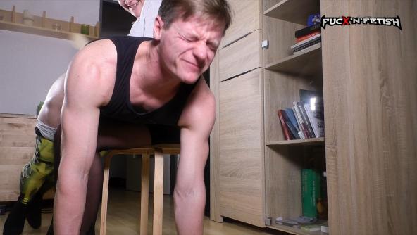 Lara Spanks Johnny OTK - FEMDom