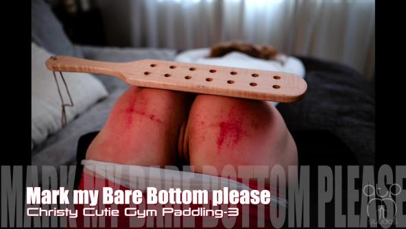Christy Cutie Paddled Bare - Gym Commitment 3 - 1080p