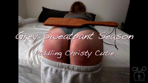 Grey Sweatpants Season- Paddling Christy Cutie - 1080p MP4